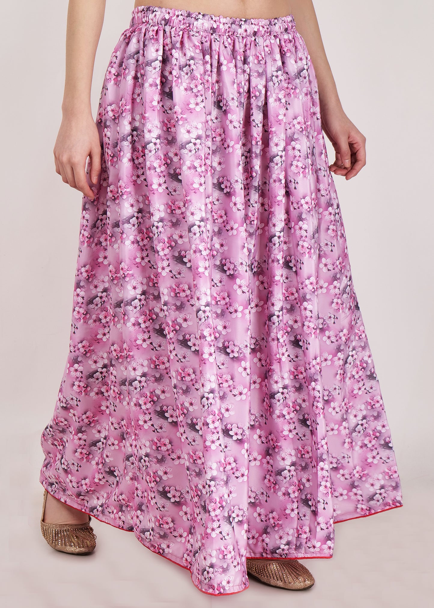 Sweet Pink Printed Skirt - Rigel Wear